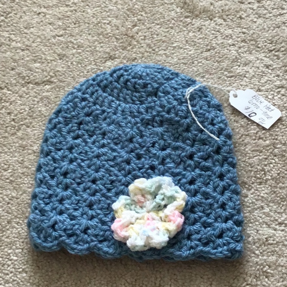 Baby Beanie SALE - Scalloped Baby Crochet